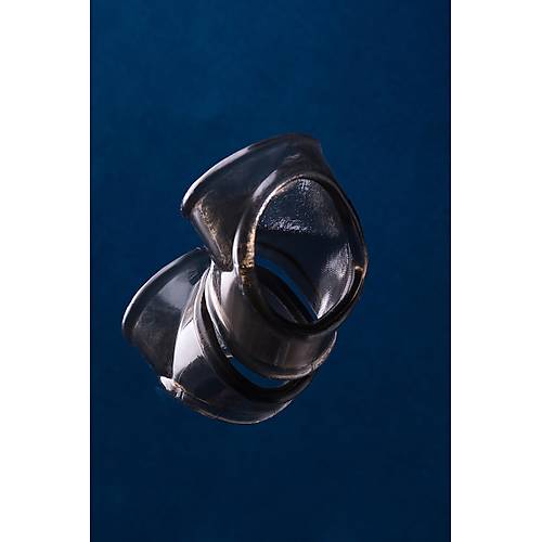 XLover by Toyfa Penis Montaj Halkas, Termoplastik Elastomer, TPE, siyah, 3,5 cm