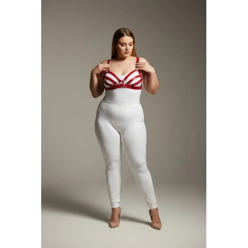 B�y�k Beden K�rm�z� Kad�n Deri S�tyen Harness Tak�m ��k Fantazi Aksesuar - APFT733