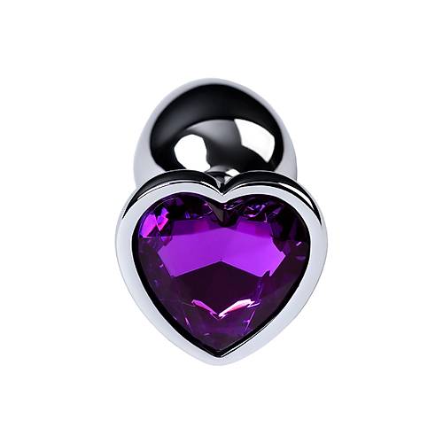 Metal by TOYFA Anal Plug, Metal, gm, mor kristalli, 7 cm,  2,7 cm, 50 g