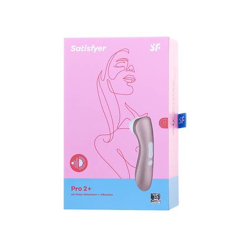 Satisfyer PRO 2 Vakum Dalgas Klitoris Vibratr, silikon, pembe, 15 cm