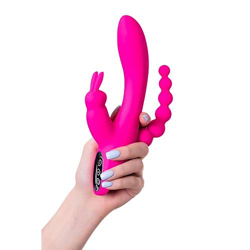 JOS SPANKY l Vibratr, silikon, pembe, 21 cm