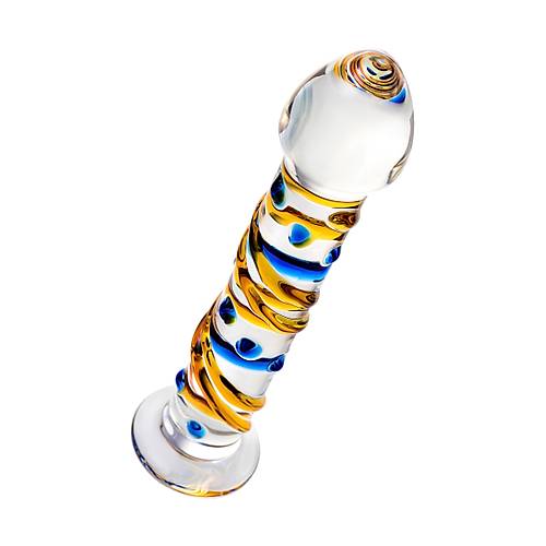 Sexus Glass Cam Dildo, Şeffaf, 17,5 cm