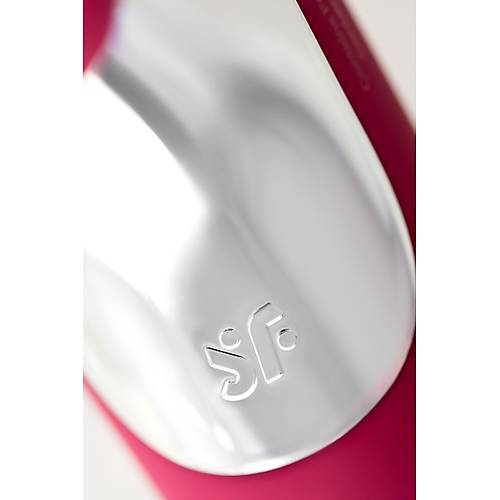 Satisfyer Dual Love Pink Vakum Klitoral Uyarc Vibratr, Silikon, Krmz, 16 cm