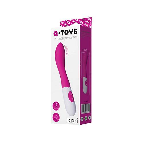 A-Toys by RED Kari Vibratr, silikon, pembe, 19,2 cm