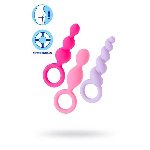 Satisfyer Booty Call (set of 3) Anal Plug Seti, silikon, eitli, 13,5 cm