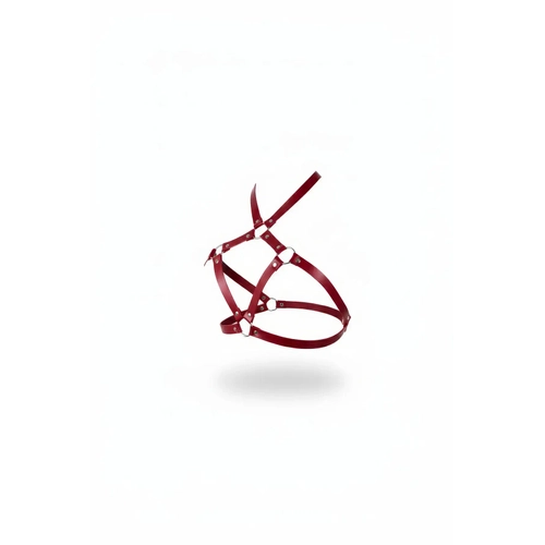 K�rm�z� G���s Harness Deri Halka Detayl� V�cut Aksesuar� - APFT231