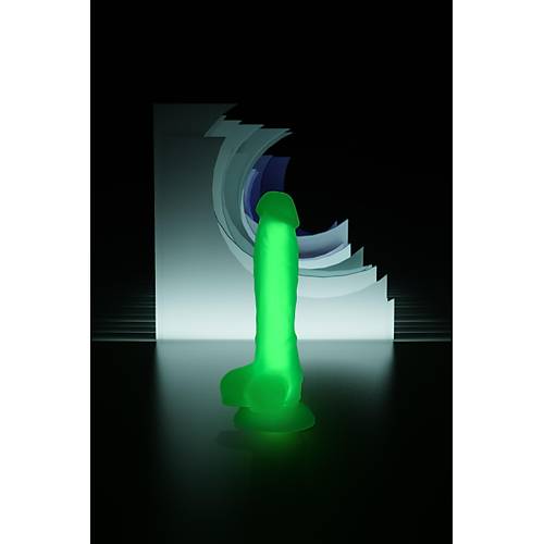 Beyond by RED Clark Glow Gece Parlayan Dildo, Silikon, effaf, 22 cm