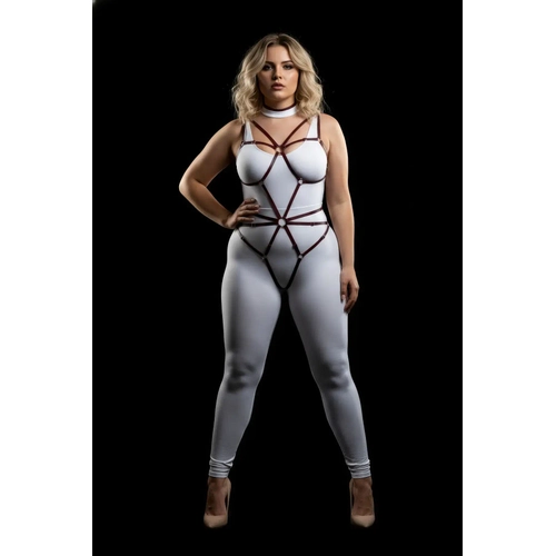 B�y�k Beden Siyah Kad�n Lastik Harness Halka Detayl� �zel Tasar�m - APFT338