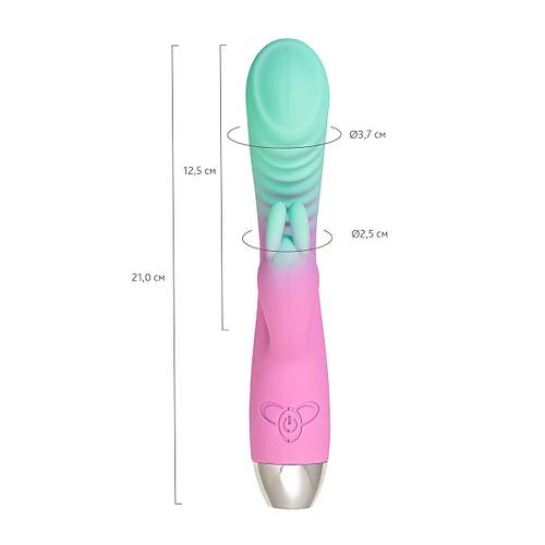 Flovetta Orchid G Noktas ve Klitoral Uyarc Silikon Vibratr  Mint Pembe, 21 cm