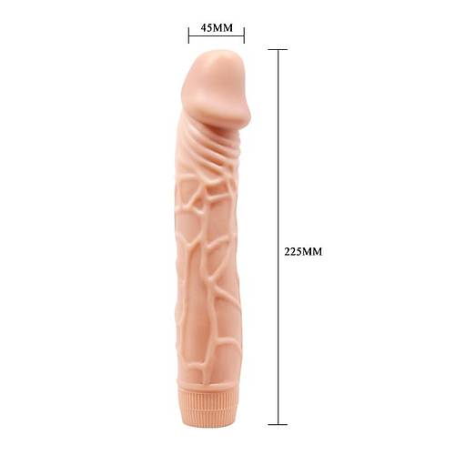 Gl Titreimli 23Cm Realistik Vibratr Gerekci Penis Dildo