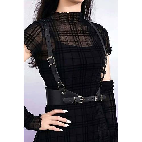 Elbise �st� Deri Harness - APFT925