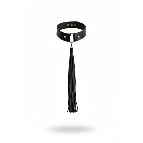 Siyah Choker Deri P�sk�ll� Gerdanl�k - APFT1236