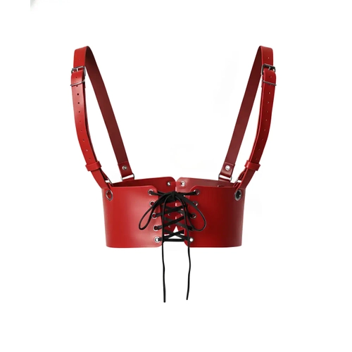 K�rm�z� Deri Kad�n Elbise Kemeri, Omuzdan Ask�l� Elbise Kemeri - APFT1429