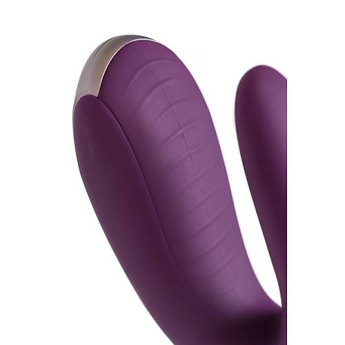 Satisfyer Double Fun Connect App Violet iftler in Mini Vibratr, silikon, mor, 18 cm