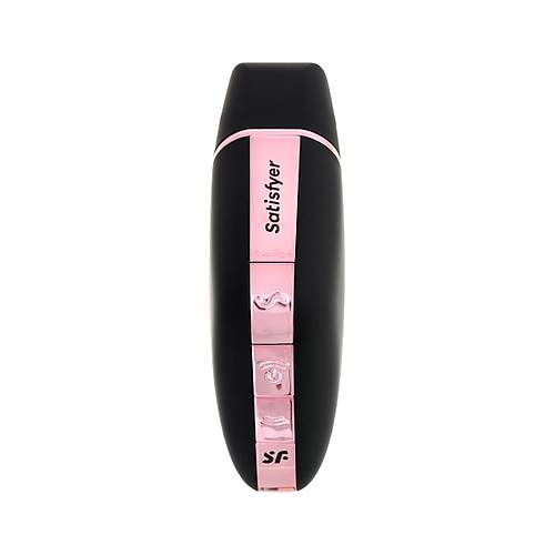 Satisfyer Love Triangle Vakum Dalgas Klitoral Stimlatr, Silikon, Siyah, 8,8 cm