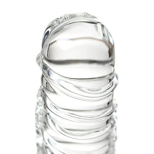 Gereki olmayan yapay penis Sexus Glass, cam, transparan, 21 cm