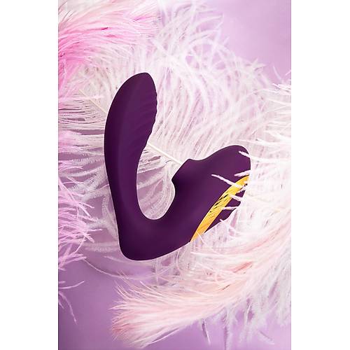 L'ERONA by TOYFA Mave Vakumlu Vibratr, silikon, mor, 14 cm