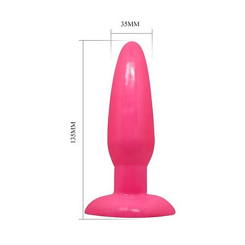 Smooth 14 Cm Vantuzlu Anal Plug Anal Tka Tpa Pembe Anal Dildo