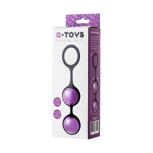 A-Toys by TOYFA Raspy vajinal toplar, ABS plastik, Mor, 14 cm