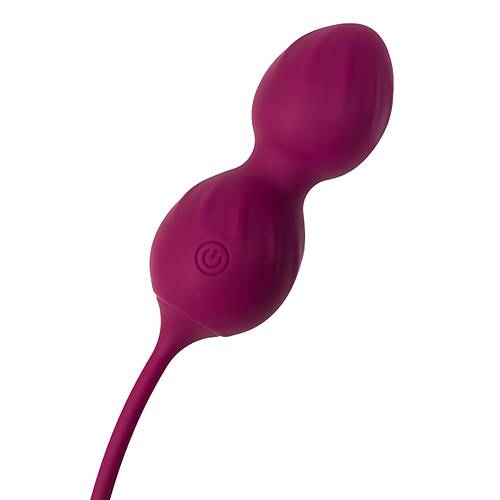 Vaginal balls L'Eroina Moussy, silicone, burgundy, 17 cm