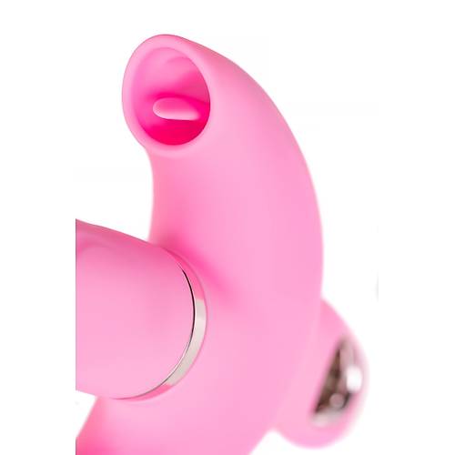 Klitoral uyarcl vibratr JOS Twistme, silikon, pembe, 19,5 cm