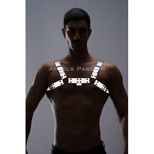 Karanlkta Parlayan - Reflektrl Erkek Gs Harness, Erkek Partywear - APFTM149