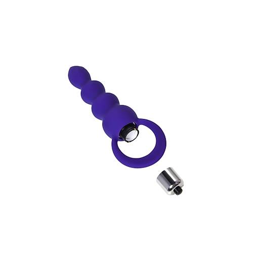 ToDo by Toyfa Twisty Anal Plug, silikon, mor, 14 cm,  3,2 cm