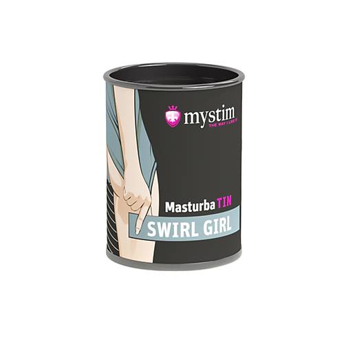 Mystim Masturbatin Swirl Gir Masturbatr, TPE, beyaz, 4,5 cm