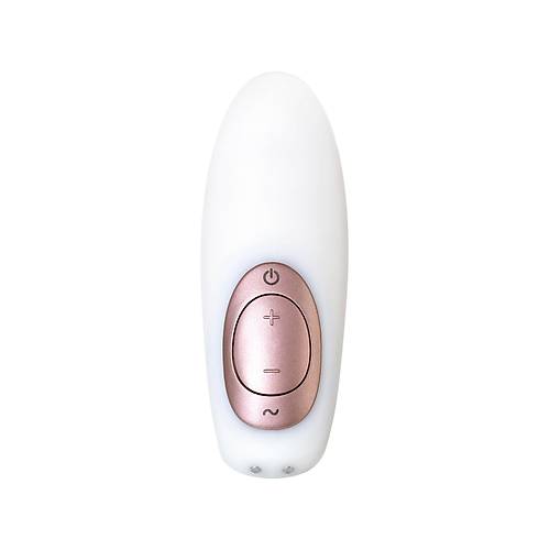 Satisfyer Pro 4 Couples iftler in Vakum Dalgal Vibratr, silikon, beyaz, 19,5 cm