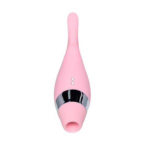 Flovetta by RED DAHLA ok Fonksiyonlu Vakum Vibratr, Silikon, Pembe, 14 cm