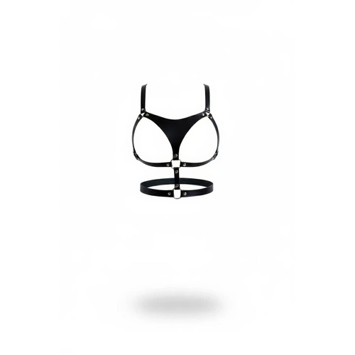 Siyah G���s Harness Deri O-Ring Detayl� - APFT1388