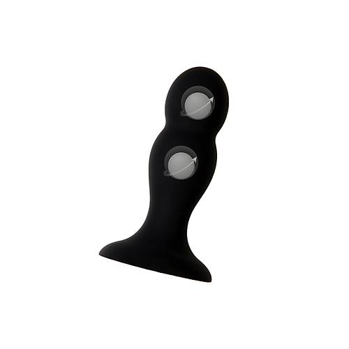 Erotist Hidro Anal Plug, M, silikon, siyah, 10,5 cm