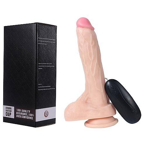 XS MORPHEUS Titreimli Realistik Vibratr Penis Dildo 20.5 CM