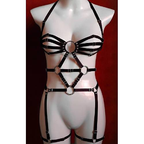 Lastik Seksi Jartiyer Harness - Kadn Erotik Giyim - Bayan Lastik  Giyim - APFT568