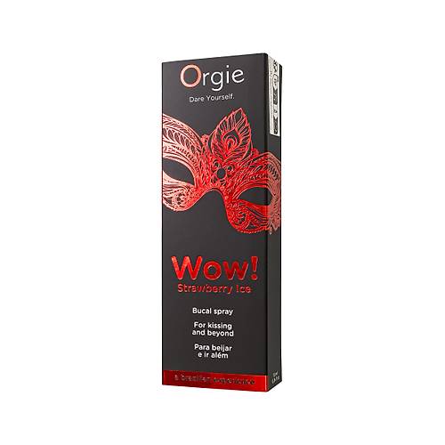 Orgie WOW Strawberry Ice � �ilek & Buz Aromal� Oral Seks Spreyi 10 ml