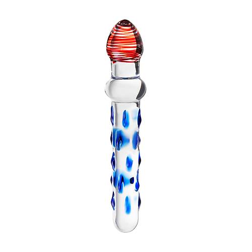 Sexus Glass ift Tarafl Cam Dildo, effaf, 20 cm