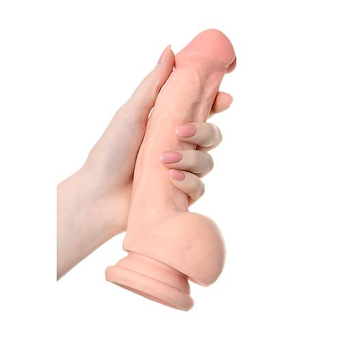 RealStick Elite Damon gereki Yapay penis, TPR, plak, 20 cm