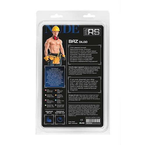 RealStick plak Baz, PVC, et, 19 cm gereki yapay penis