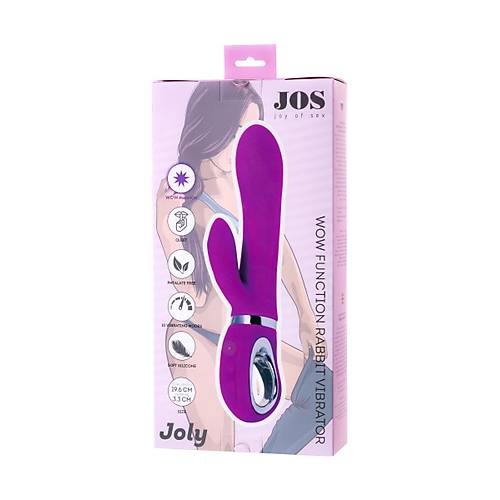 JOS JOLY  Vibratr, WOW modu, silikon, mor, 19,6 cm