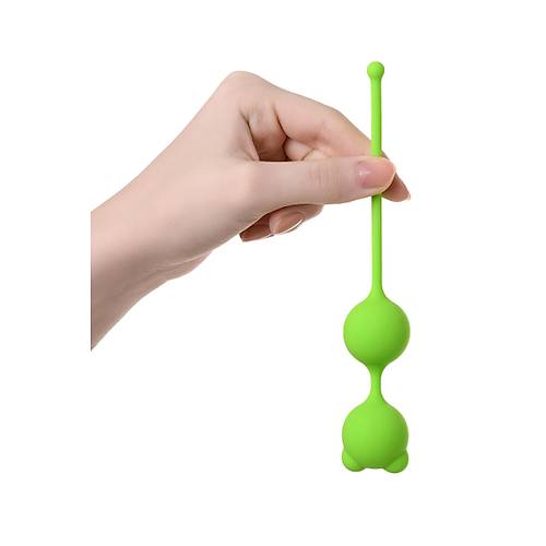 A-Toys by TOYFA Meeko Vajinal Toplar, silikon, yeil, 16,4 cm,  2,7 cm