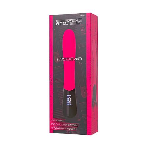 Vibrator eroTeq Mecawn, silicone, pink, 20.5 cm