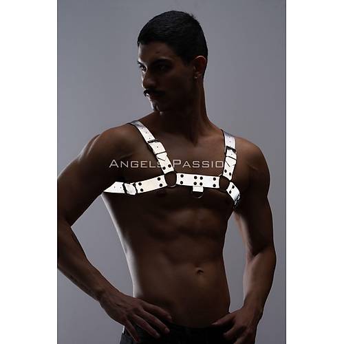 Karanlkta Parlayan - Reflektrl Erkek Gs Harness, Erkek Partywear - APFTM149