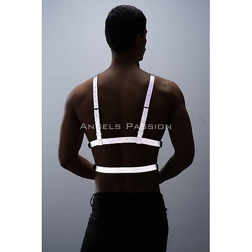 Reflektrl (Karanlkta Parlayan) Gs Harness, Clubwear, Tarz Erkek Vcut Aksesuar - APFTM40