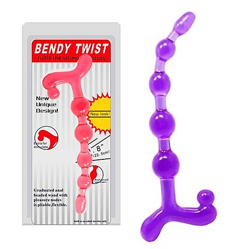 Bendy 22.5cm Sral Anal Vajinal Top Anal Plug Tka Ac