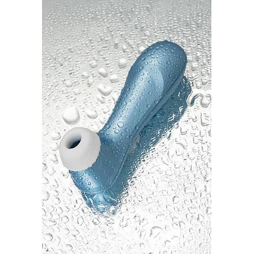 Satisfyer PRO 2 (blue) Vakum Dalgal Klitoris Uyarc Vibratr, silikon, mavi, 15 cm