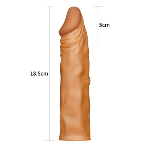 X-Tender 5 CM Dolgulu Realistik Penis Klf Uzatmal Prezervatif Dildo