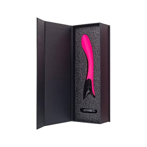 Vibrator eroTeq Mecawn, silicone, pink, 20.5 cm