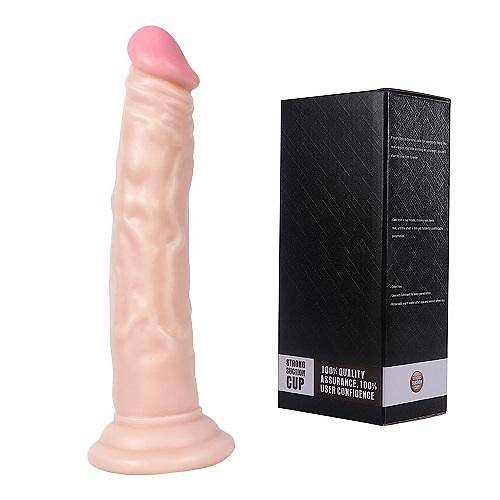 Naturo 19 CM Testissiz Et Dokusu Sper Realistik Anal Penis Dildo