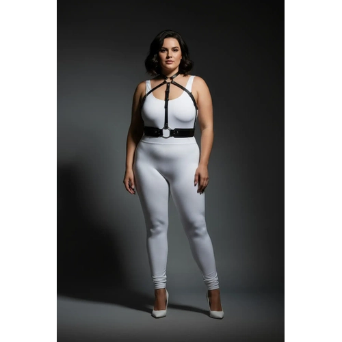 B�y�k Beden Siyah Kad�n Harness Tak�m Deri V�cut Aksesuar� ��k Kombin Tamamlay�c� - APFT1334