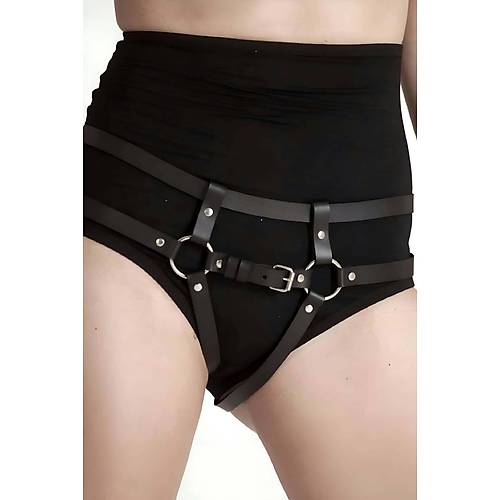 Fantezi Deri Klot, Seksi Deri Klot Harness - APFT889